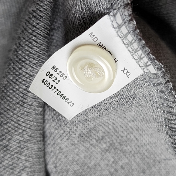 Men's Sonoma Long Sleeve Polo Shirt Grey Size XXL - Picture 5 of 5